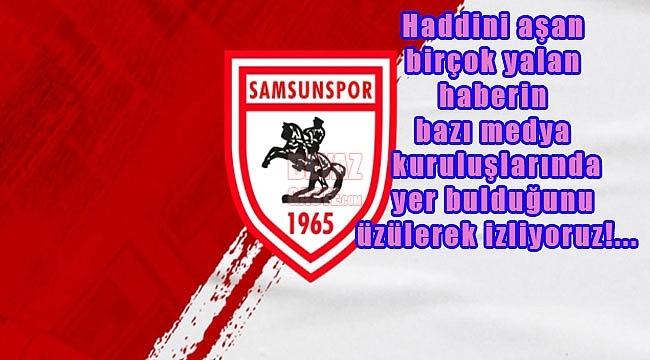 Samsunspor A. Ş.'den Önemli Açıklama!