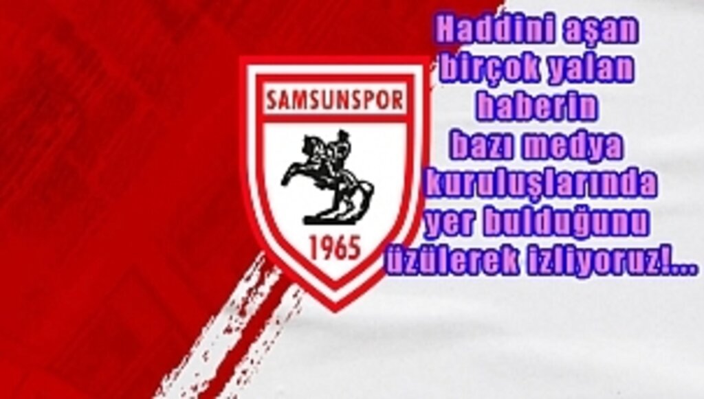 Samsunspor A. Ş.'den Önemli Açıklama!