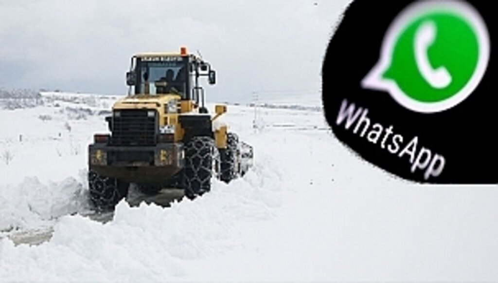 Atakum'da Karla Mücadele WhatsApp Hattı 