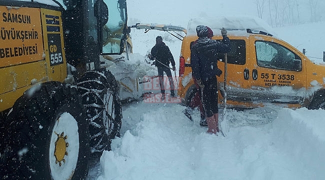 Büyükşehir Kapalı Yolları Açtı