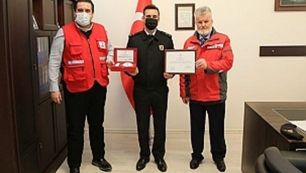 Kan Bağışı Desteğine Teşekkür Belgesi