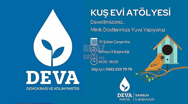 Samsun Deva Partisinden Kuş Evi Atölyesi