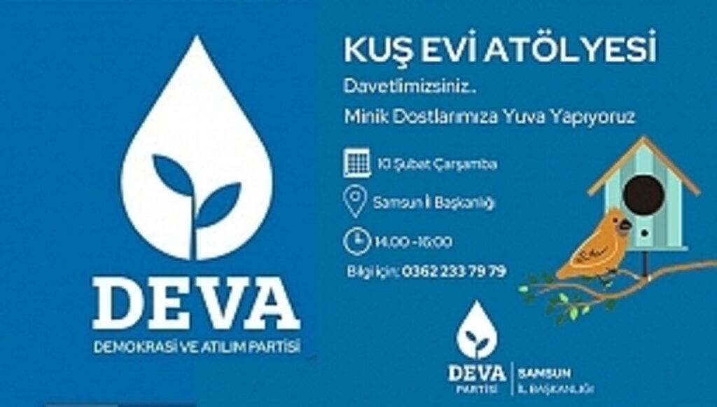 Samsun Deva Partisinden Kuş Evi Atölyesi