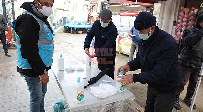 İlkadım Belediyesi İşlek Caddelere Hijyen Noktaları Oluşturdu