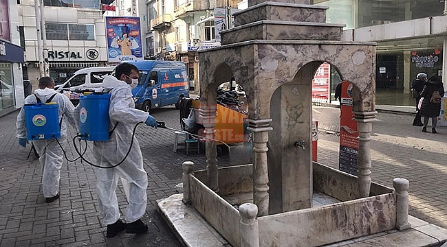 İlkadım'ın Dört Biryanı Dezenfekte Ediliyor