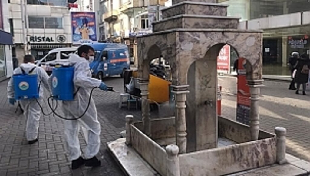 İlkadım'ın Dört Biryanı Dezenfekte Ediliyor