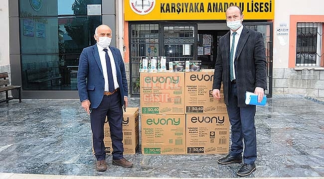 Canik Belediyesi'nden Okullara Maske