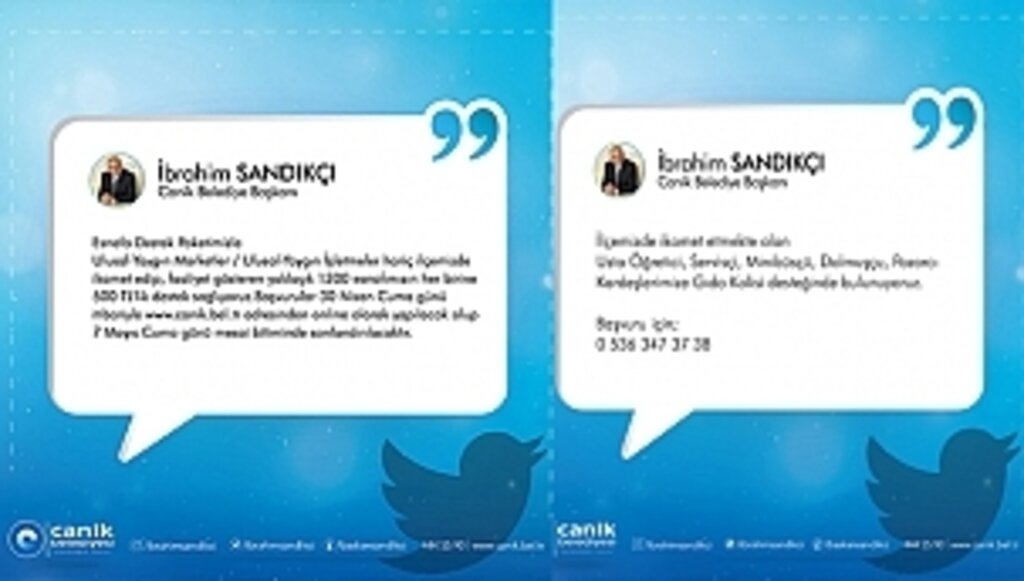 Canik'ten Esnafa Destek Paketi