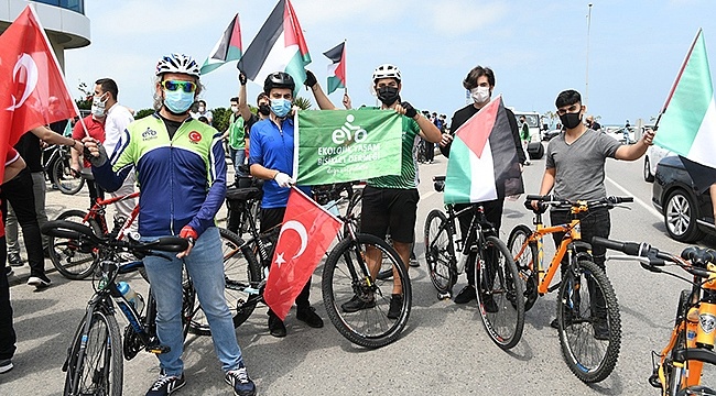 Samsun'da Pedallar Kudüs İçin Döndü