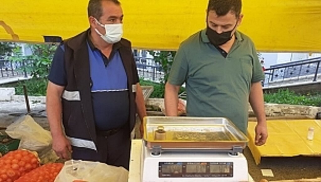 İlkadım Zabıtadan Terazi Denetimi