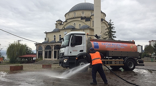 Fatsa'da Camilerde Temizlik Çalışması...