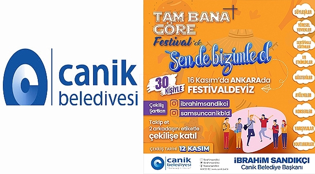 Canik Belediyesi'nden Festivale Davet