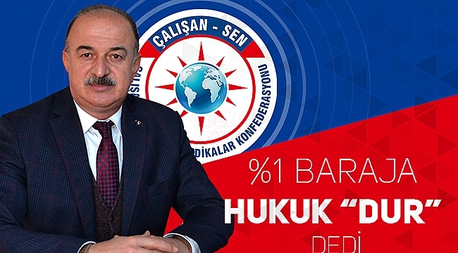 %1 Baraja Hukuk "Dur" Dedi