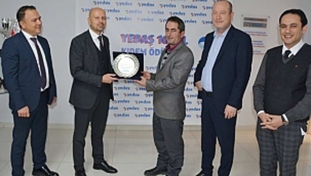 YEDAŞ'tan Personele 10'uncu Yıl Ödülü