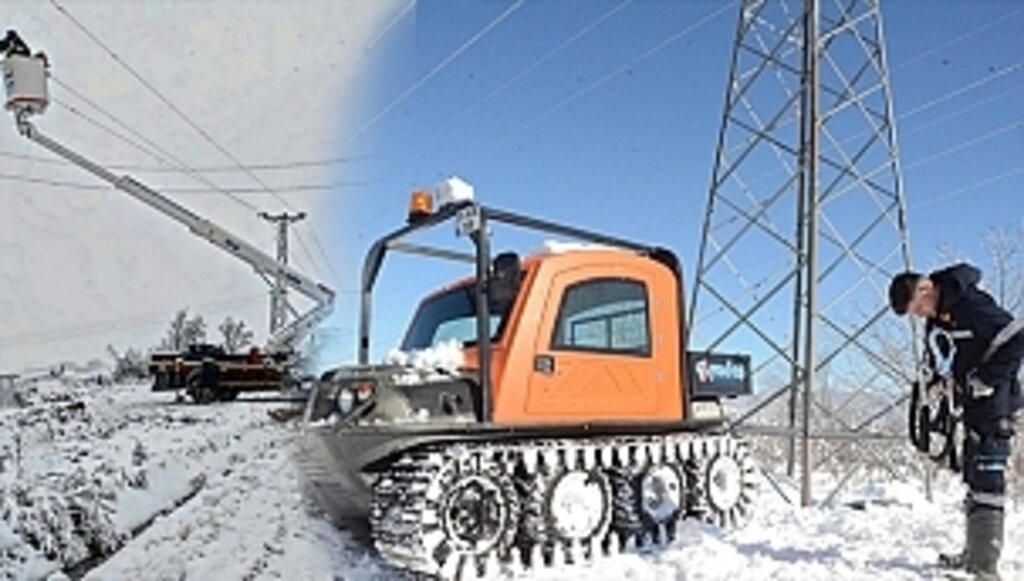 Bir Tarafta YEDAŞ,ın Karla Mücadelesi 