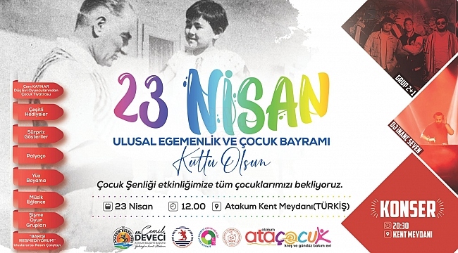 Atakum Belediyesi'nden 23 Nisan'da "Çocuk Şenliği"