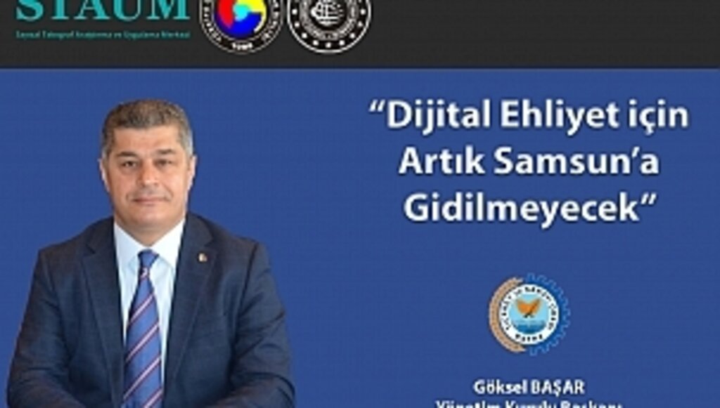 Dijital Ehliyet için Artık Samsun'a Gidilmeyecek! 