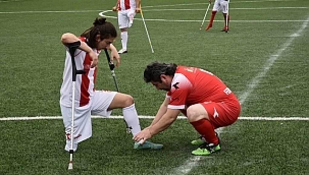 Ampute Takımı'ndan OMÜ'de Gösteri Maçı