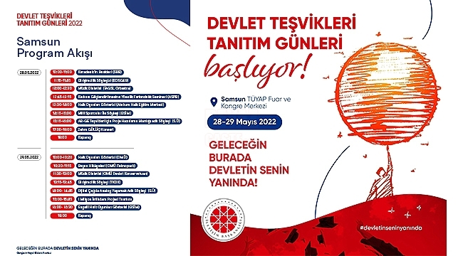'Devlet Teşvikleri Tanıtım Günleri' Samsun'da Düzenlenecek