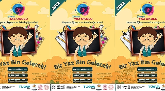 TÜGVA Samsun Ücretsiz Yaz Okulu Başlıyor!