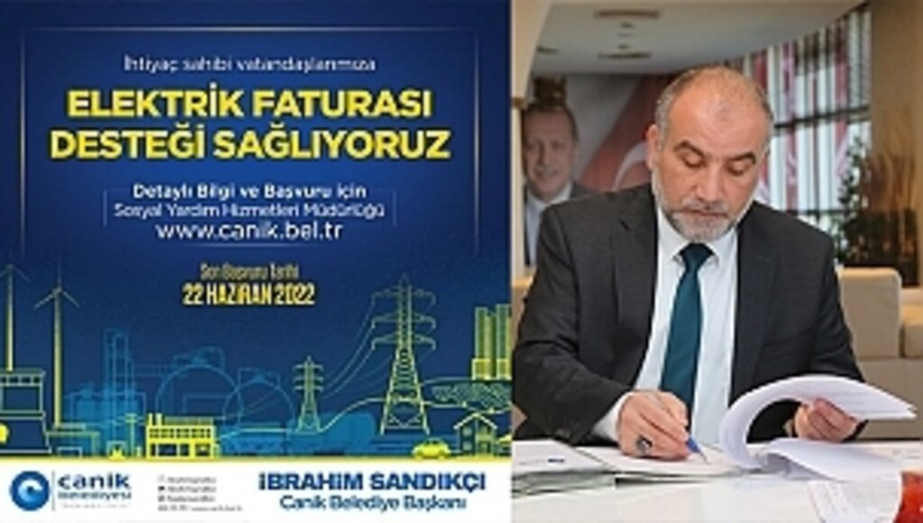 Canik'te Elektrik Desteği
