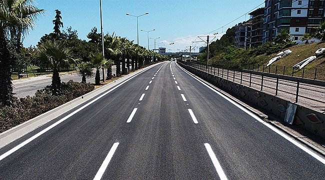 Atatürk Bulvarı'nın Kara Bandı Tamamlandı