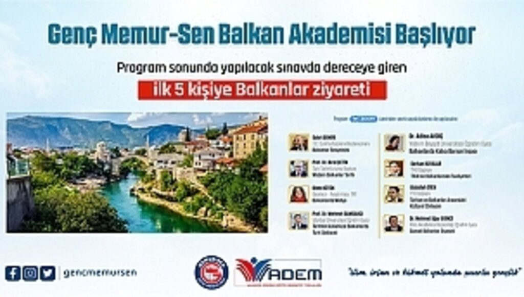 Genç Memur-Sen Balkan Akademisi Başlıyor...