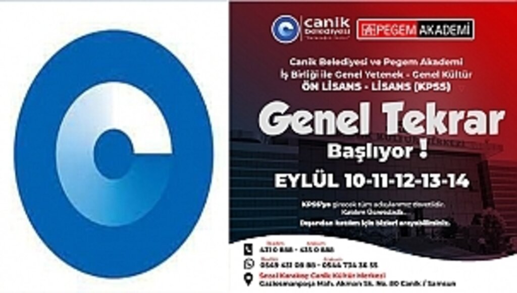 Canik Belediyesi Ücretsiz KPSS Eğitim Programı Düzenleyecek
