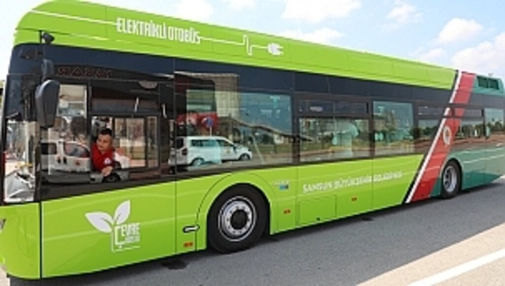 Elektrikli Otobüsler Samsun Yollarında
