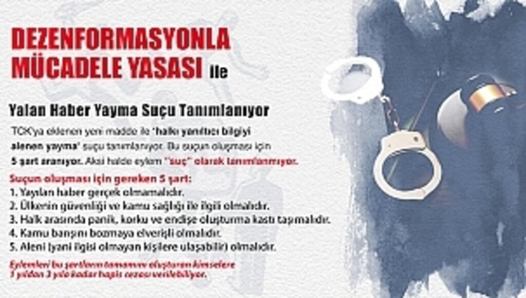 Dezenformasyon Yasasına 10 İtirazı Var