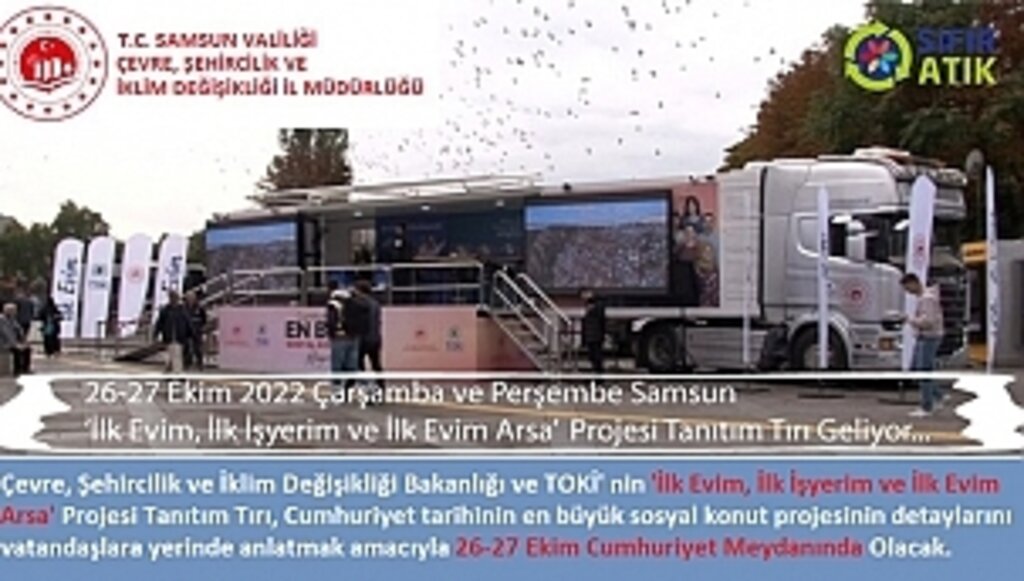Projesinin Tanıtım Tırı Cumhuriyet Meydanında