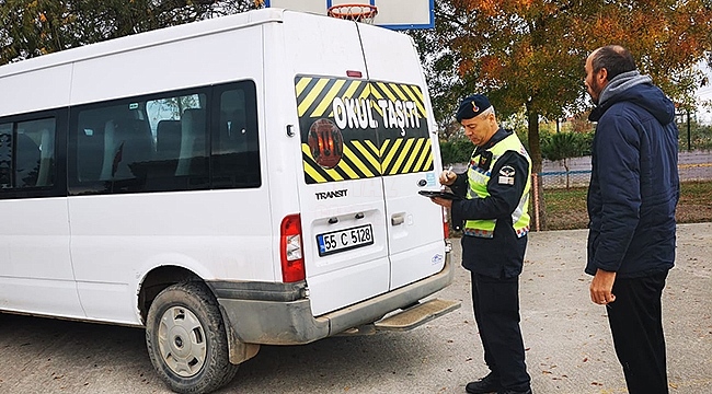 Samsun'da Okul Servislerine Sıkı Denetim