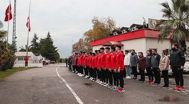 Samsunspor, 10 Kasım'da Atatürk'ü Andı