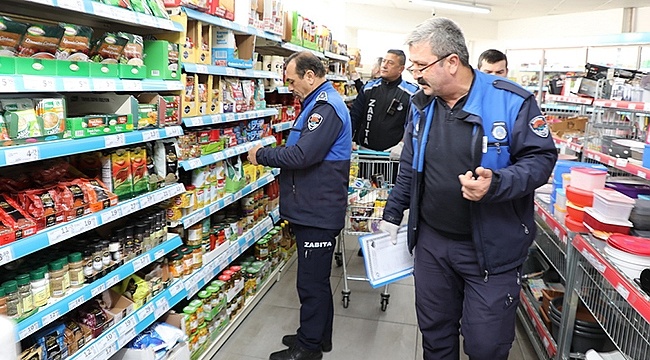 Zabıta Ekiplerinden Zincir Marketlere Denetim