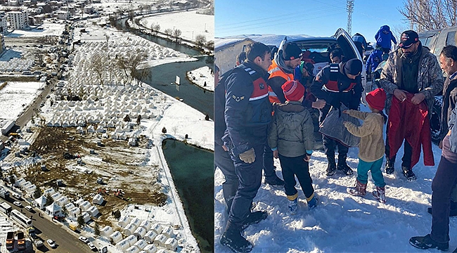 Elbistan'daki Depremde Çalışmalar Aralıksız Sürüyor!...