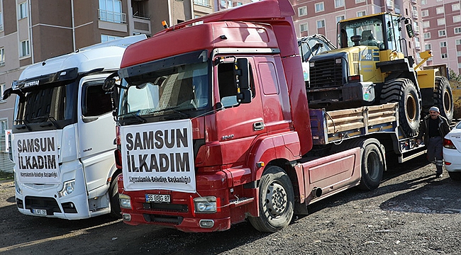 İlkadım, 2. Grup İş Makinalarını Afet Bölgesine Gönderdi