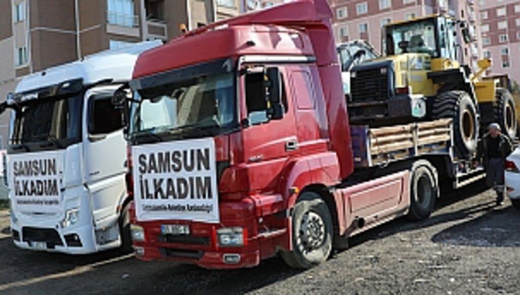 İlkadım, 2. Grup İş Makinalarını Afet Bölgesine Gönderdi