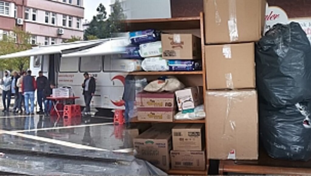 Tekkeköy'den Afet Bölgelerine Yardım Köprüsü