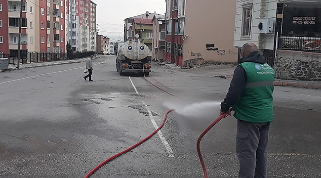 Canik'te Cadde ve Sokaklarda Yoğun Mesai