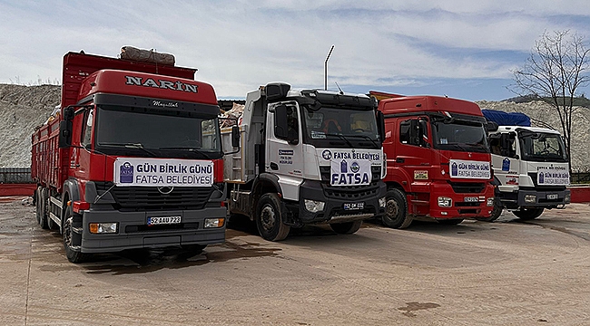 Fatsa Deprem Bölgesine 55 Yardım Aracını Gönderdi