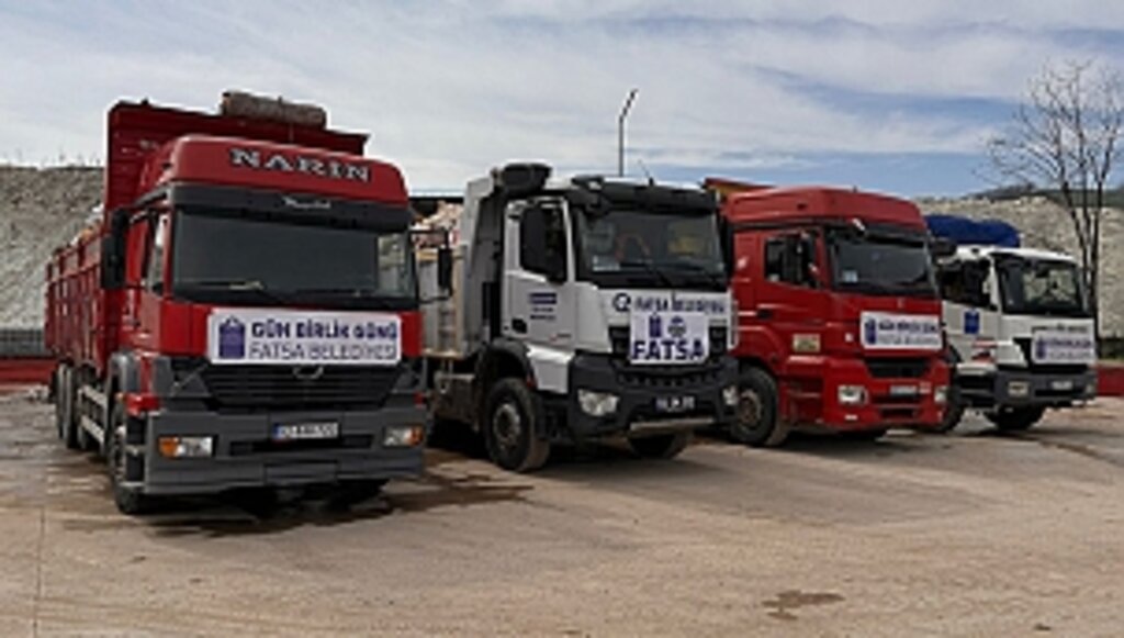 Fatsa Deprem Bölgesine 55 Yardım Aracını Gönderdi