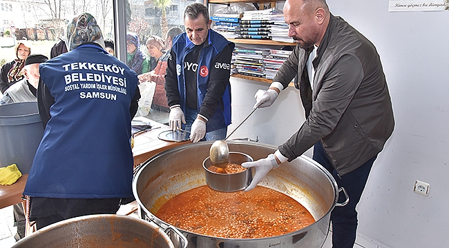 Tekkeköy Belediyesi Ramazan Sofralarına Sıcak Yemek Ulaştırıyor