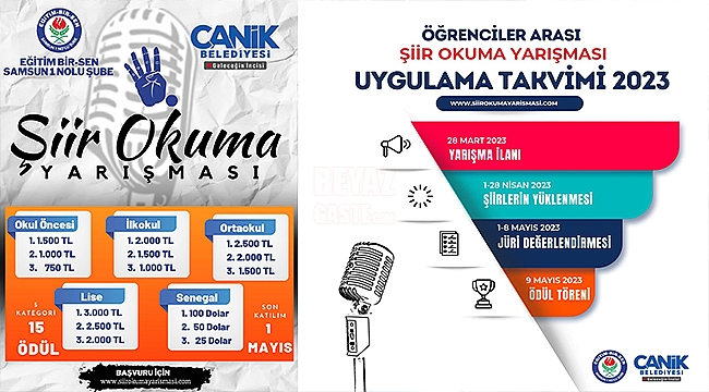 Canik Belediyesi'nden Uluslararası Yarışma