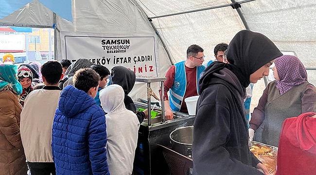 Tekkeköy Belediyesi'nden Kahramanmaraş'ta İftar Dayanışması