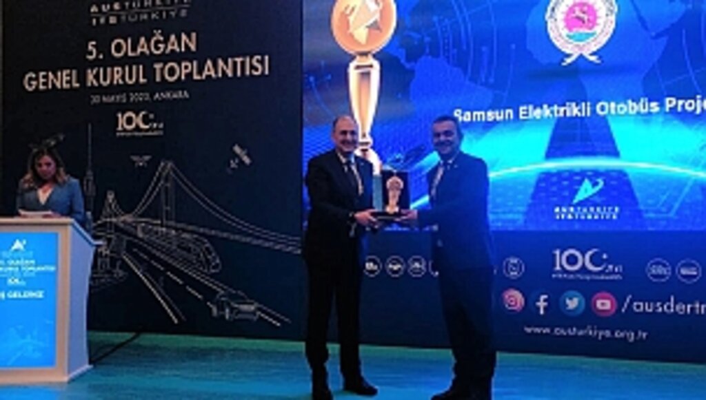 Elektrikli Otobüs Projesi'ne ödül