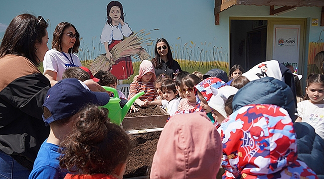 Minik çiftçilerden AtaTohum'a Kompost