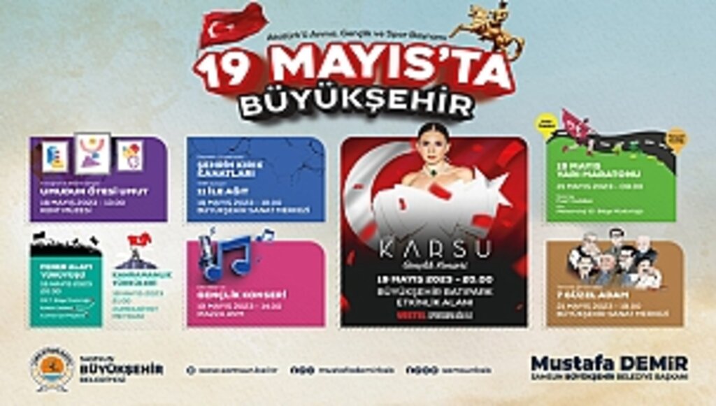 Samsun'da 19 Mayıs Coşkusu Doyasıya Yaşanacak