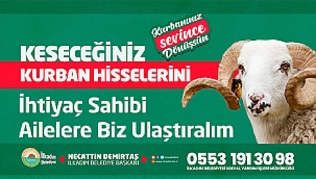 Bu Bayramda da Kurban Bağışlarınızı Bekliyoruz