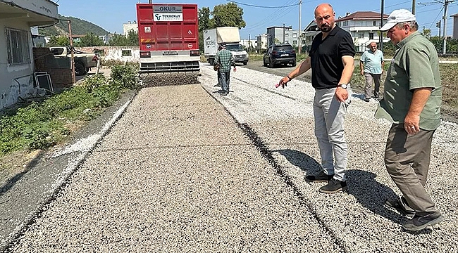 Başkan Togar asfalt çalışmalarını yerinde inceledi