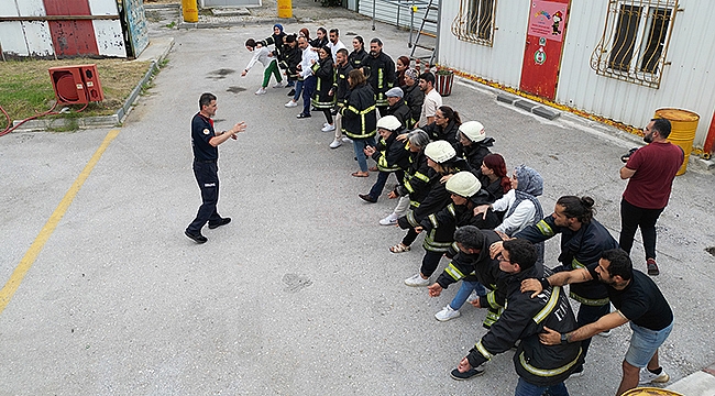 İtfaiye'den AFAD Gönüllülerine Eğitim